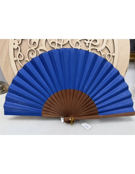ABANICO DE MADERA DE ALTA CALIDAD LISO DE 20 cm Ref 0108 (Elige color )