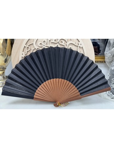 ABANICO PERICÓN DE MADERA DE ALTA CALIDAD LISO DE 27cm Ref 0199 (Elige color )