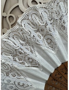 ABANICO BLANCO BLONDA  REF. 1507 2