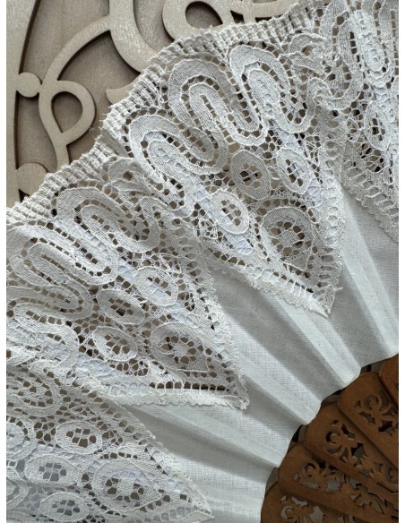 ABANICO BLANCO BLONDA  REF. 1507