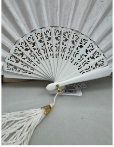 ABANICO BLANCO BLONDA  REF. 1538 2
