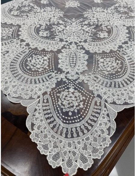 MANTILLA BEIGE DOBLE PUNTA REF 2026 GR-N